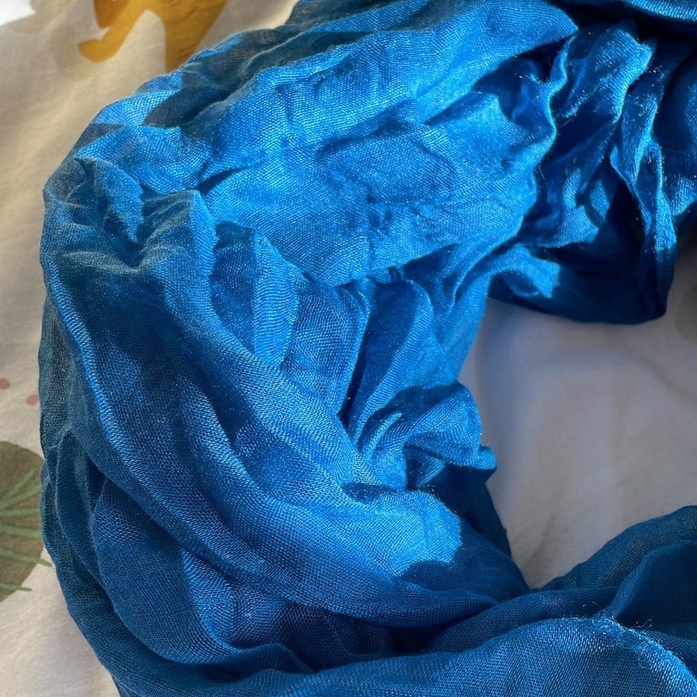 Blue Infinity Scarf - Picture 9 of 9